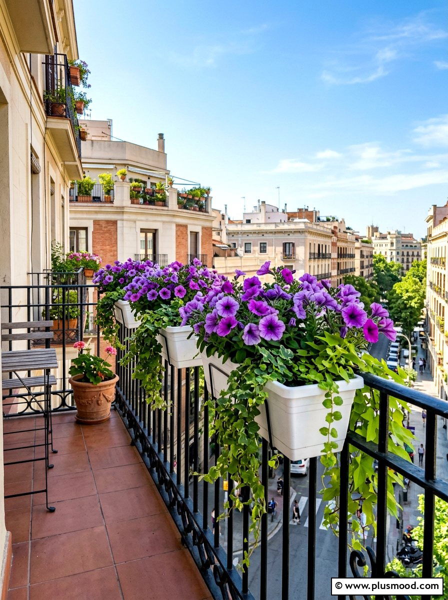 Railing Planter Box - 25 summer compact outdoor living ideas