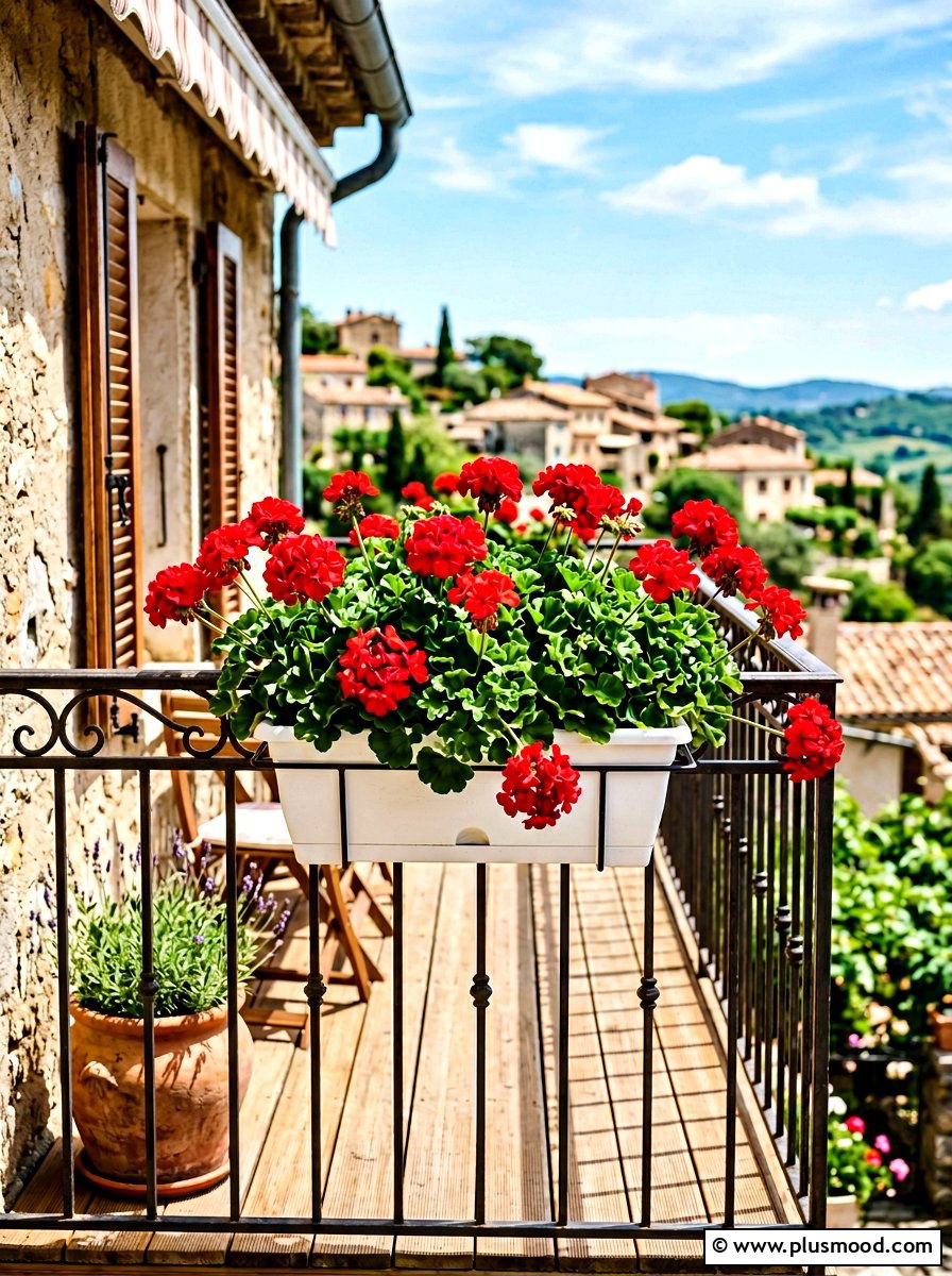 Railing Planter For Geraniums - 25 summer railing planter balcony ideas