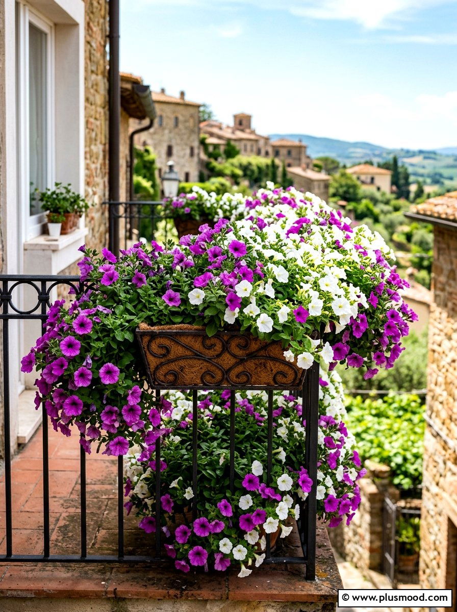 Railing Planter For Petunias - 25 summer railing planter balcony ideas