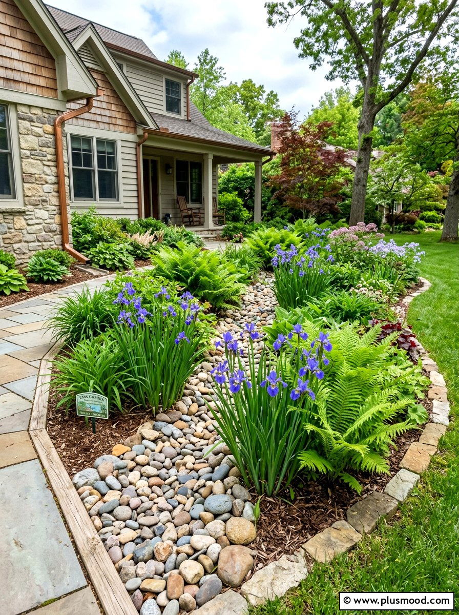 Rain Garden - 25 summer front yard landscaping ideas