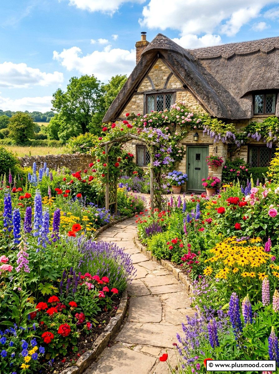 Rainbow cottage garden - 25 summer garden color ideas