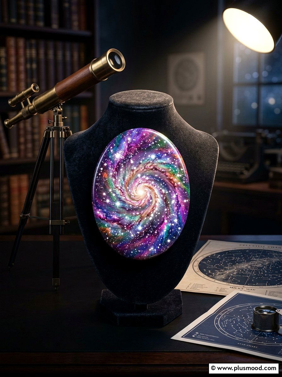 Rainbow galaxy stone - 25 painted rock ideas with rainbow design