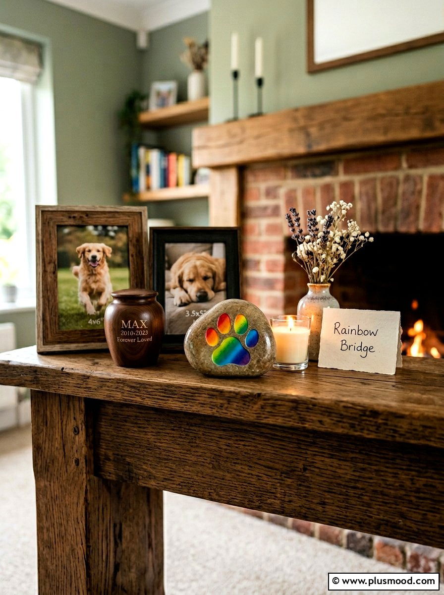 Rainbow paw print stone - 25 painted rock ideas with rainbow design