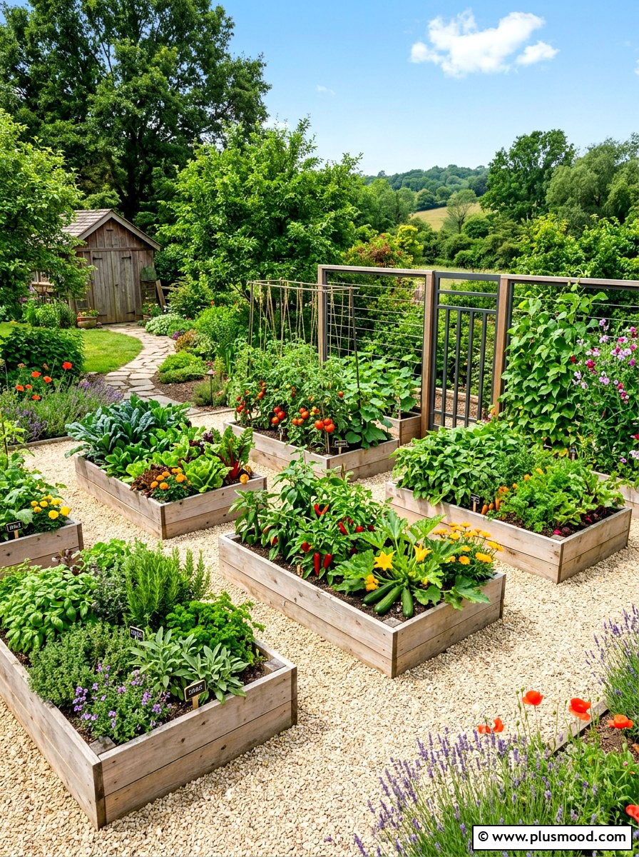 Raised Bed Garden - 25 summer low maintenance garden ideas