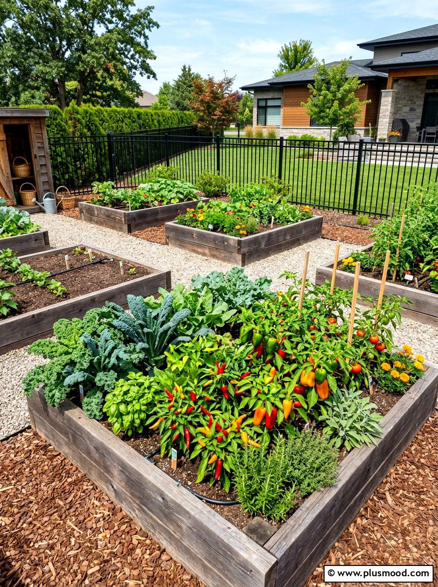 Raised Bed Kitchen Garden - 25 summer garden layout ideas