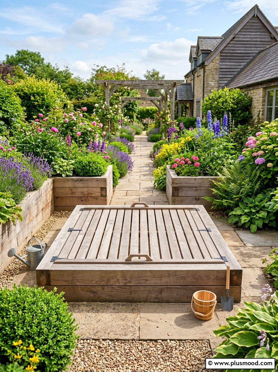 Raised Bed Sandbox - 25 small backyard ideas with sandbox