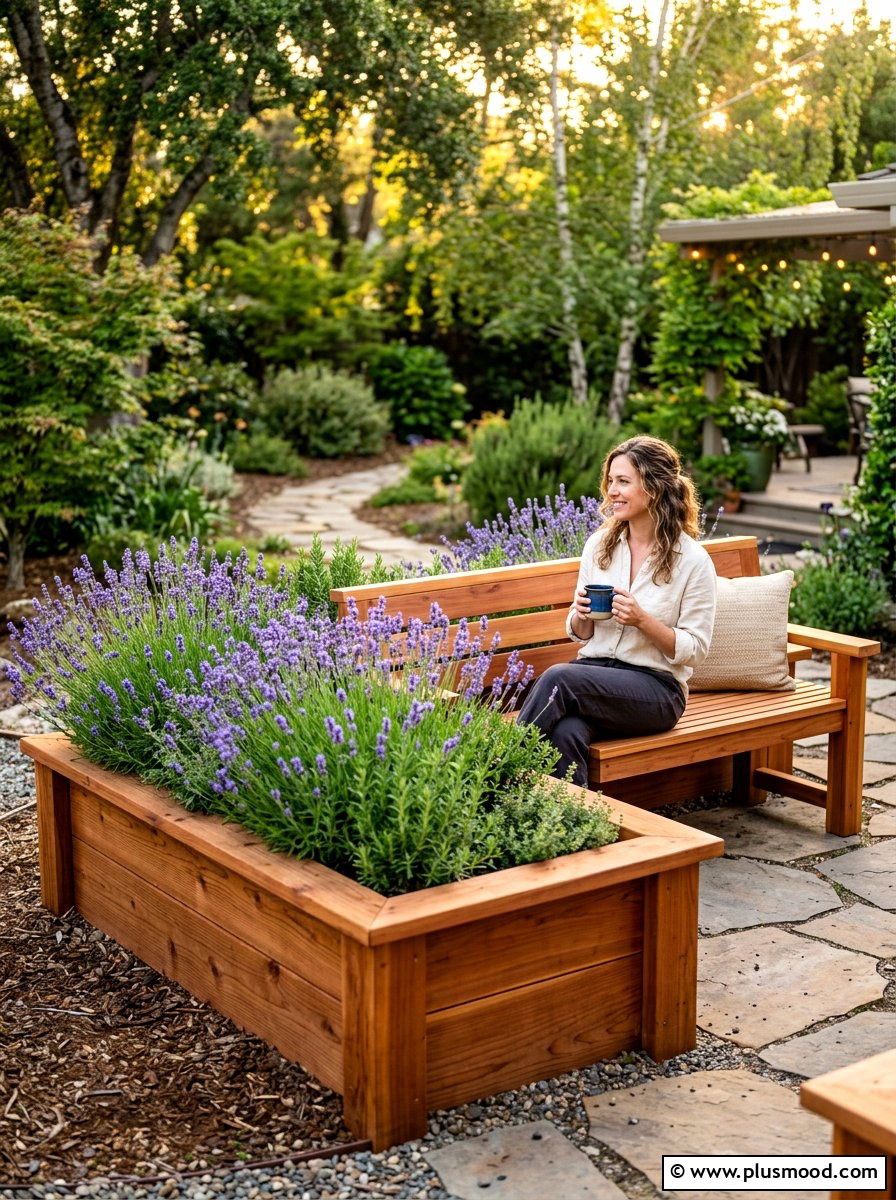 Raised Bed With Bench Seating - 25 summer raised garden bed ideas