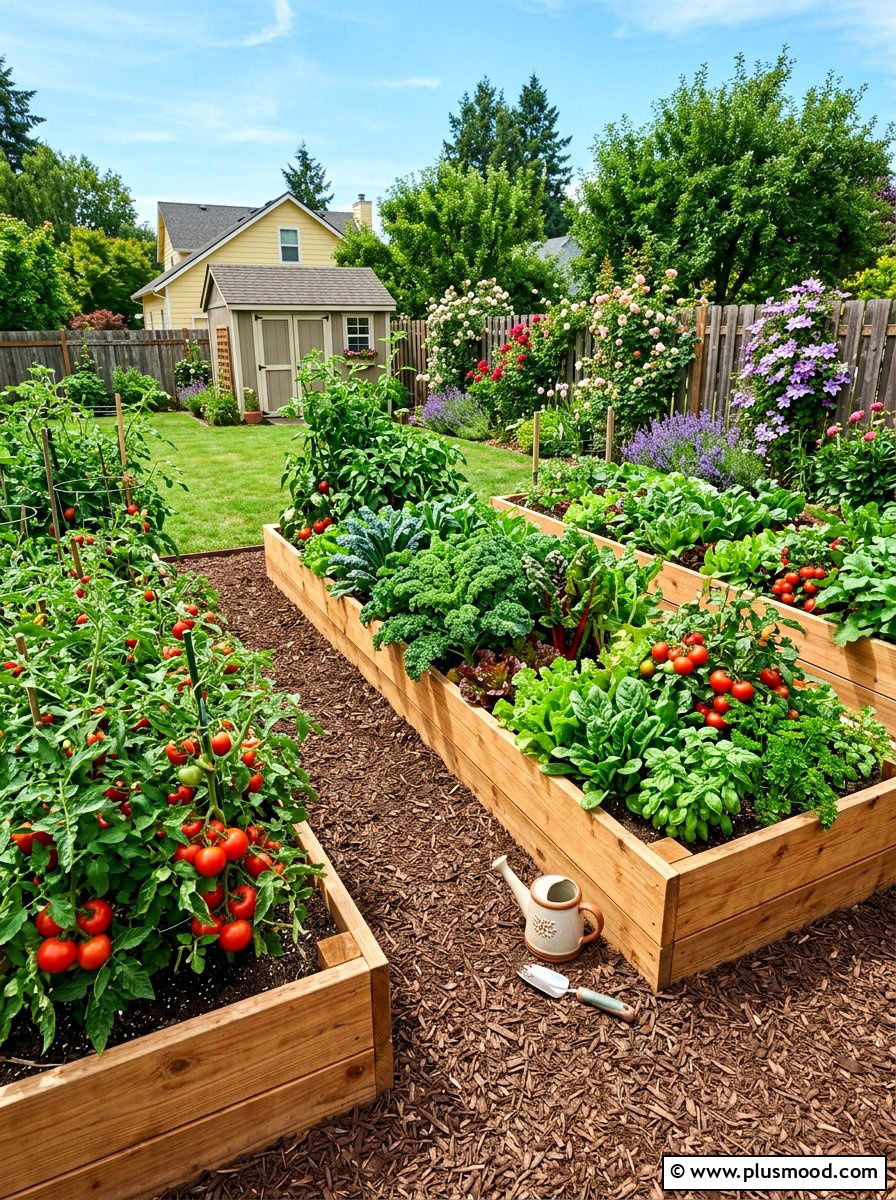 Raised Garden Bed - 25 summer backyard landscaping ideas