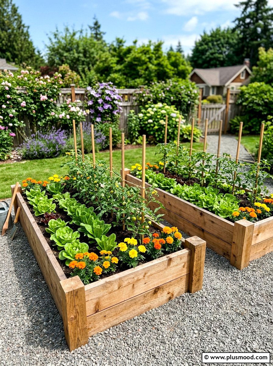 Raised Garden Bed - 25 summer budget landscaping ideas
