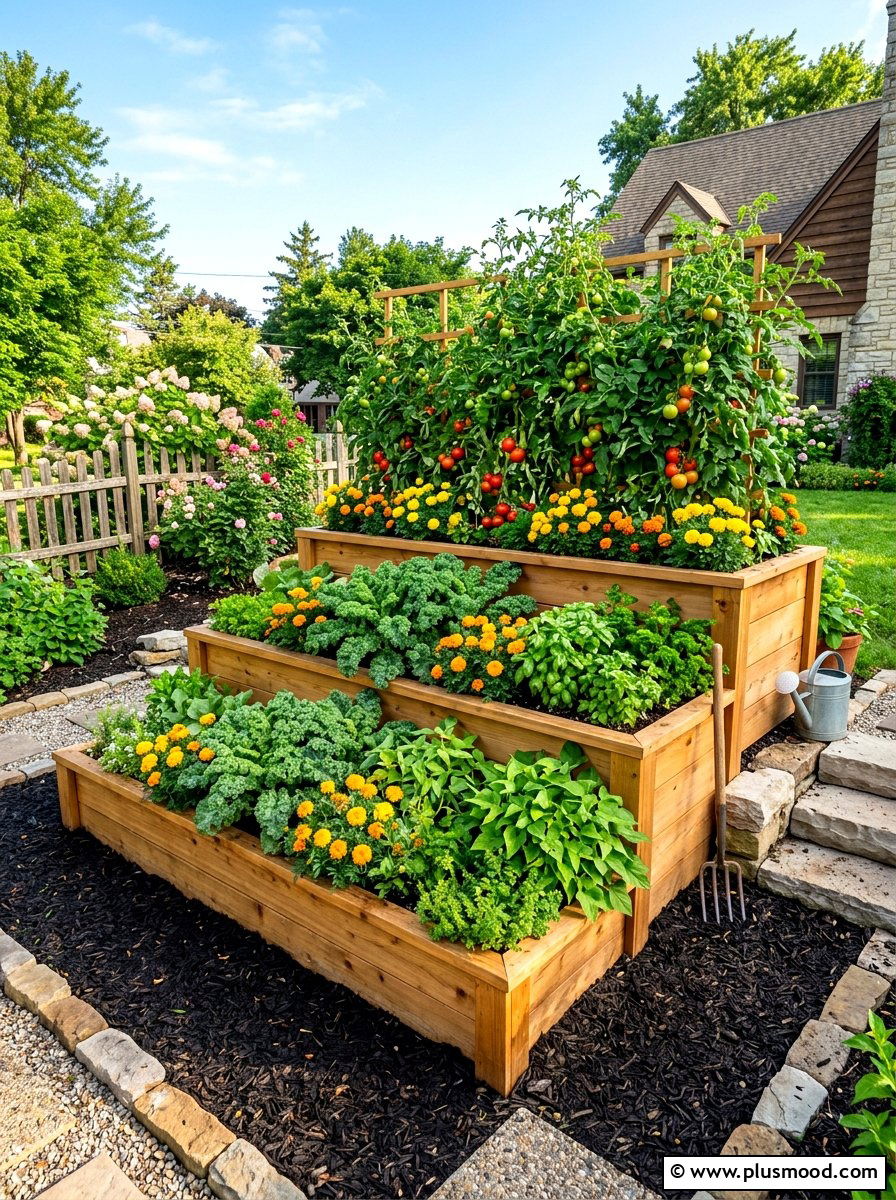 Raised Garden Bed - 25 summer garden makeover ideas