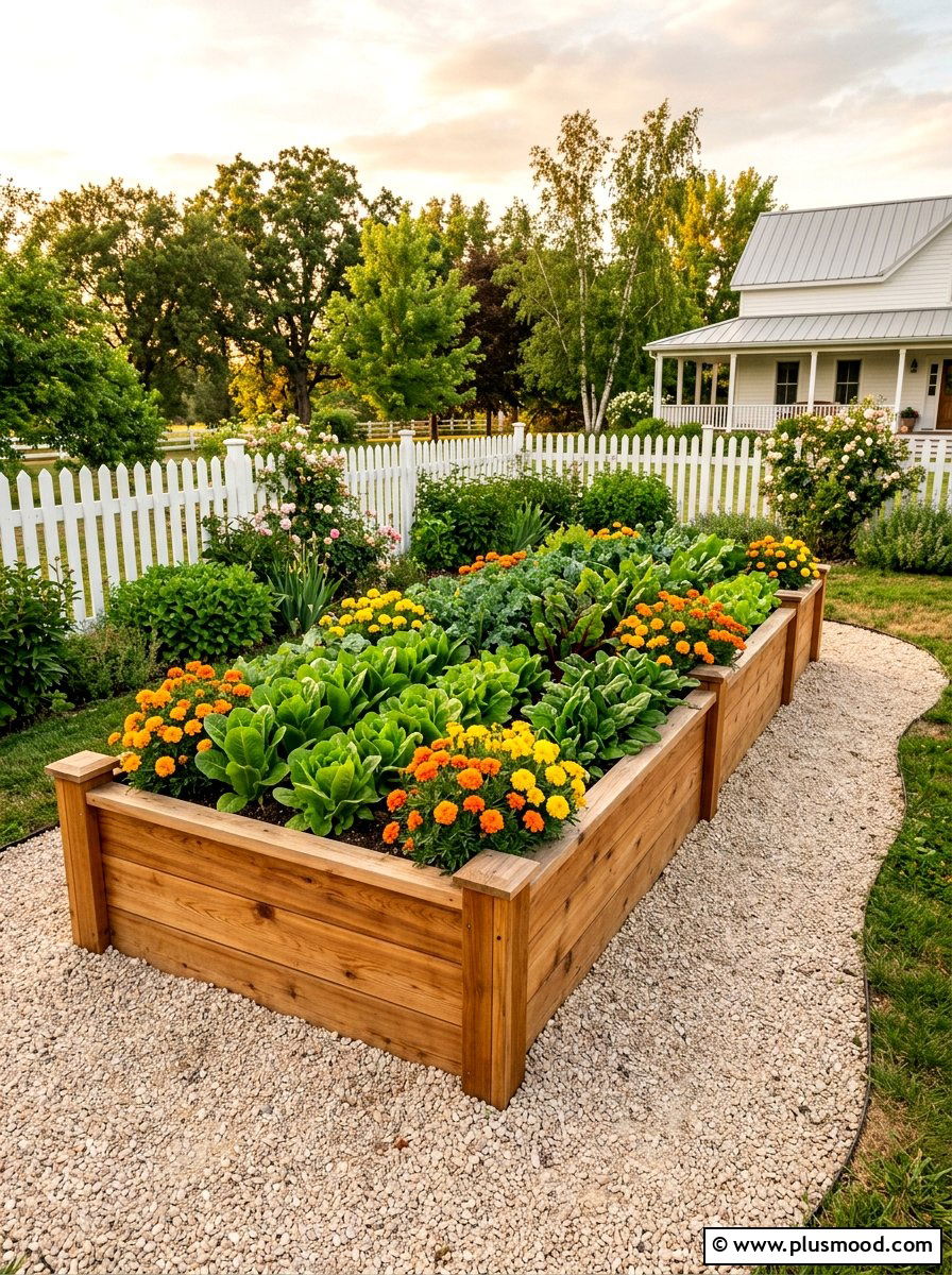 Raised Garden Bed - 25 small backyard ideas for beginners