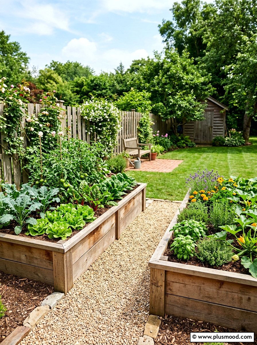 Raised Garden Beds - 25 small backyard ideas low maintenance