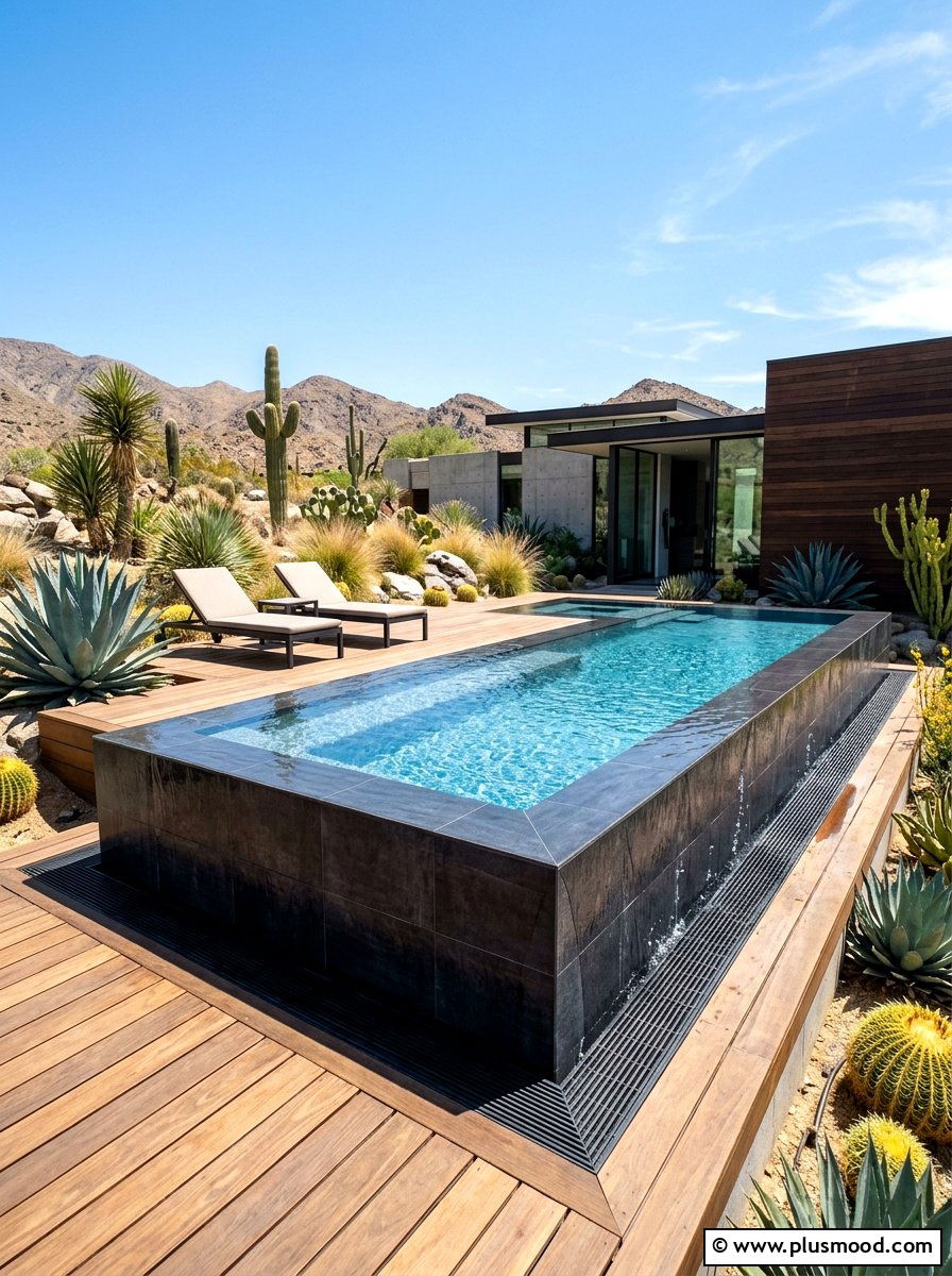 Raised Modern Pool Design - 25 pool landscaping ideas for contemporary homes