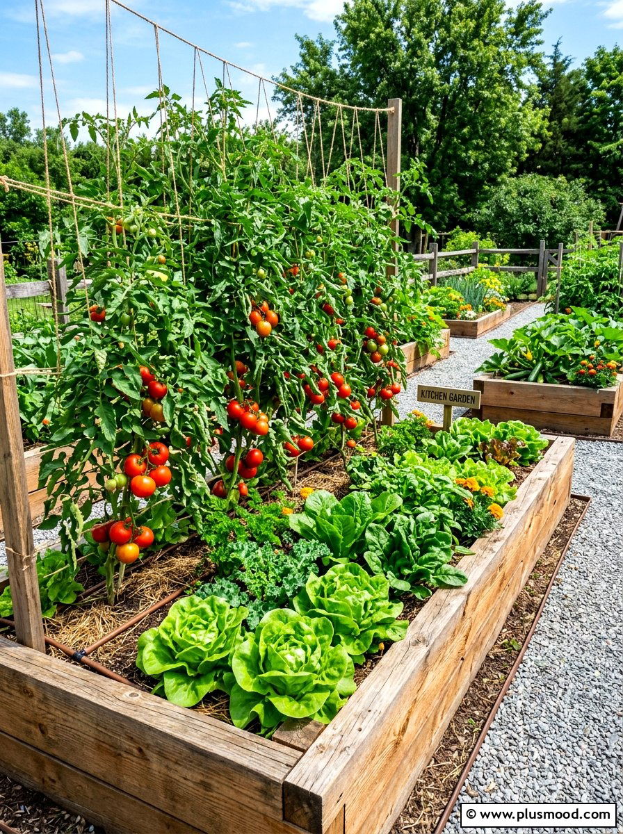 Raised Vegetable Bed - 25 summer easy landscaping ideas