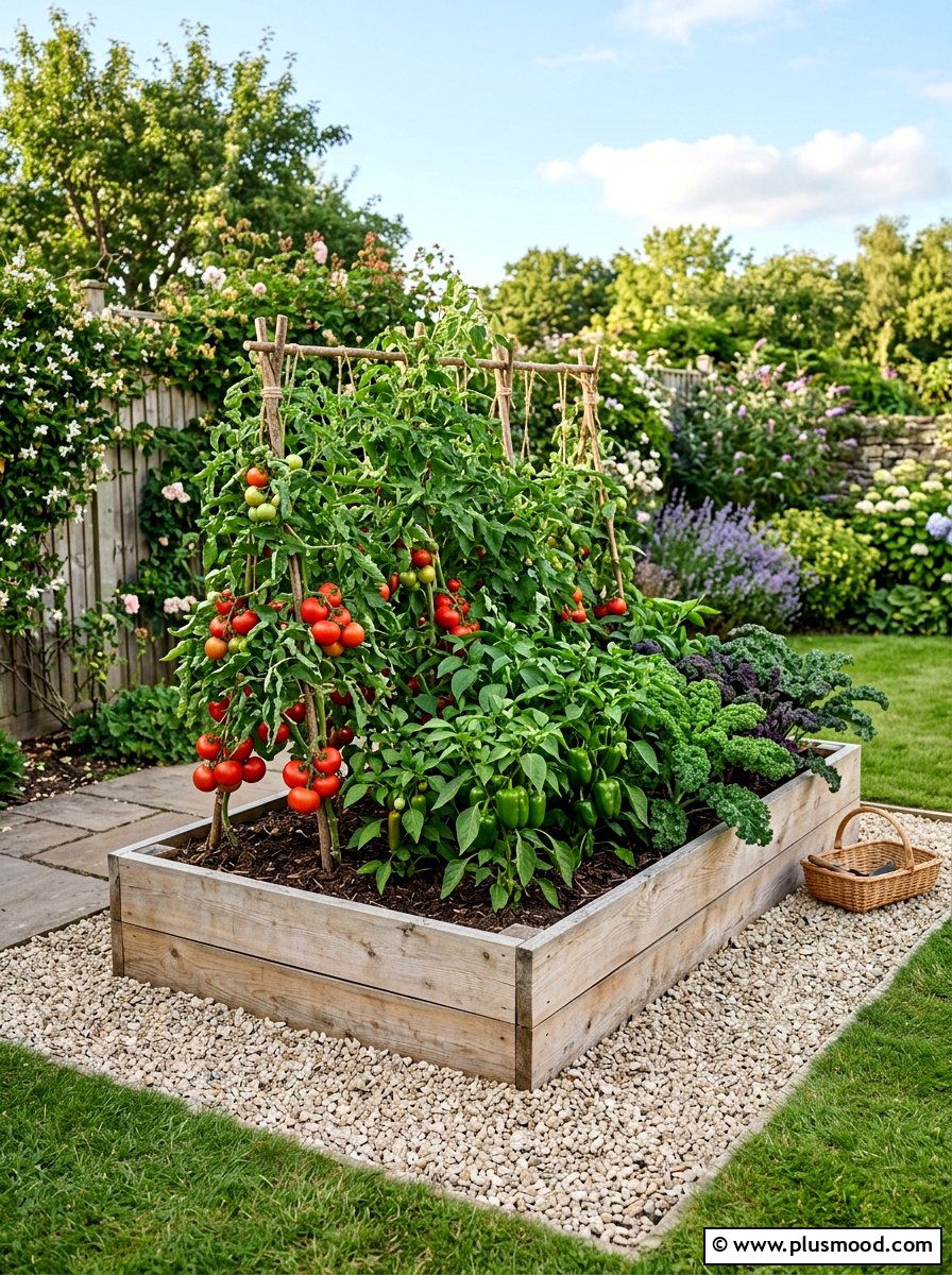 Raised Vegetable Bed - 25 summer garden ideas on a budget