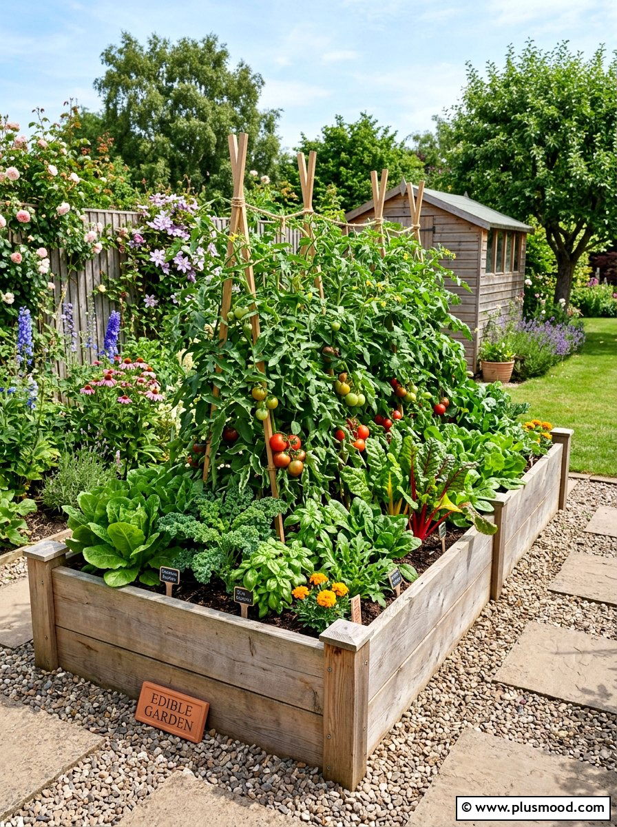 Raised Vegetable Bed - 25 small backyard ideas for tiny homes