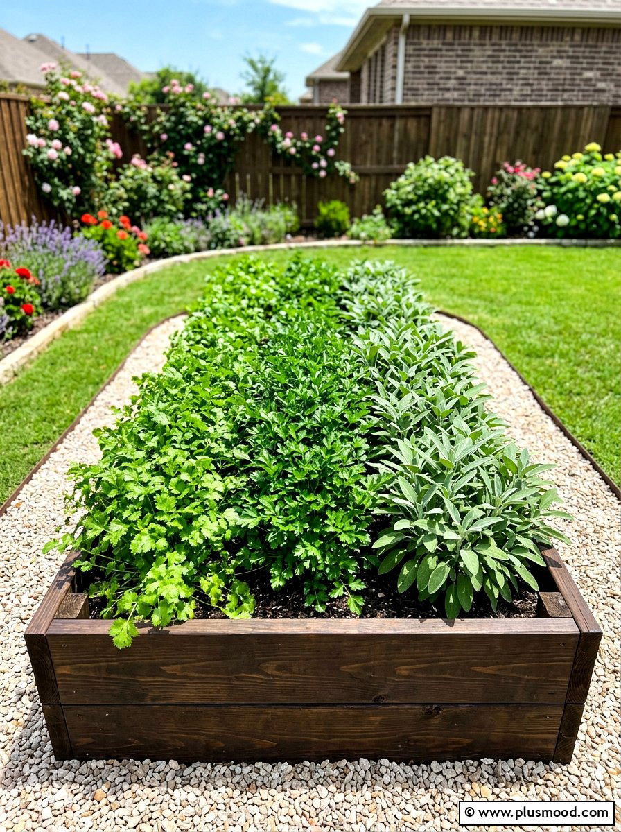 Raised bed herb garden - 25 summer herb garden ideas