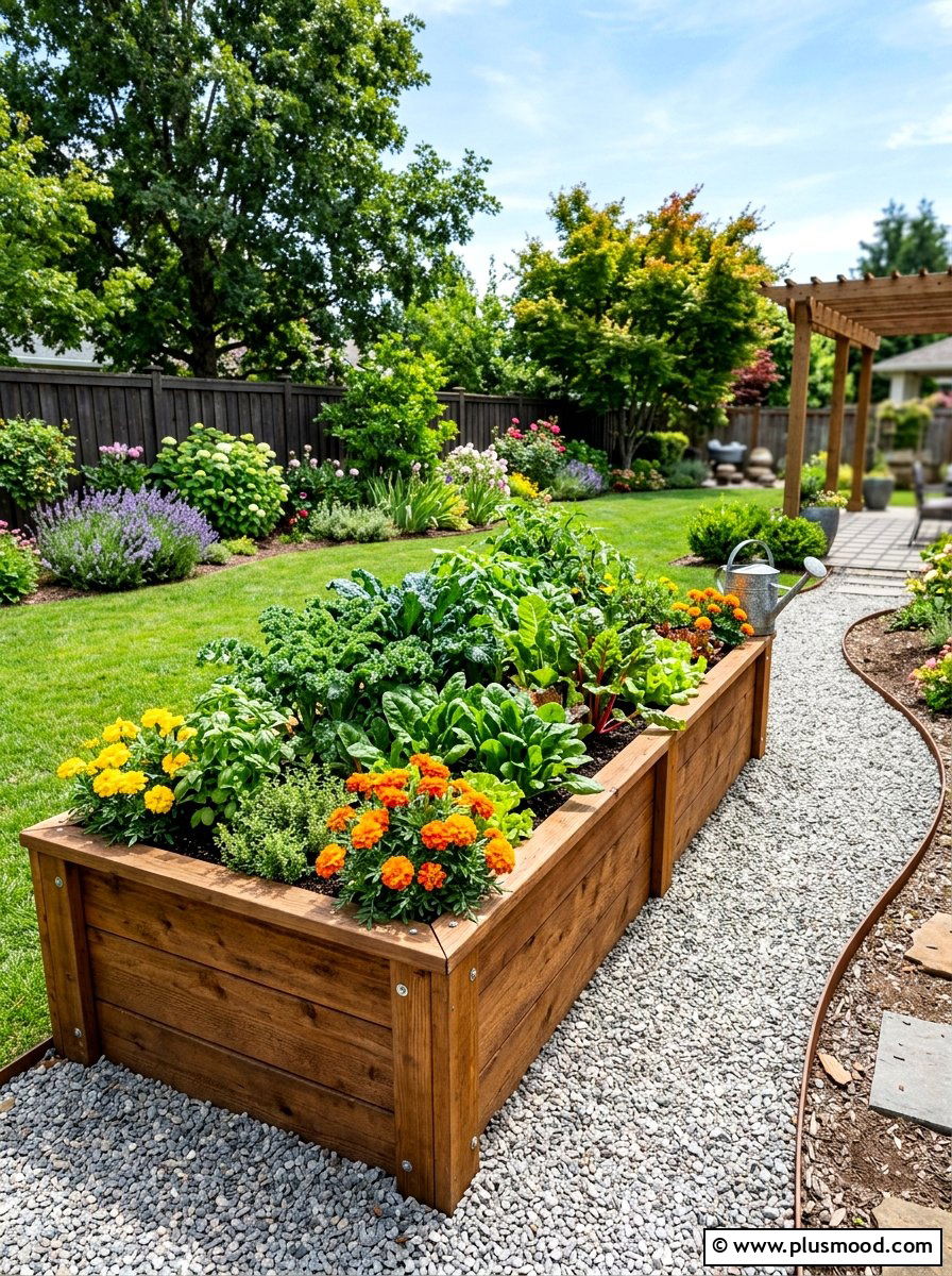 Raised garden bed - 25 summer low maintenance landscaping ideas