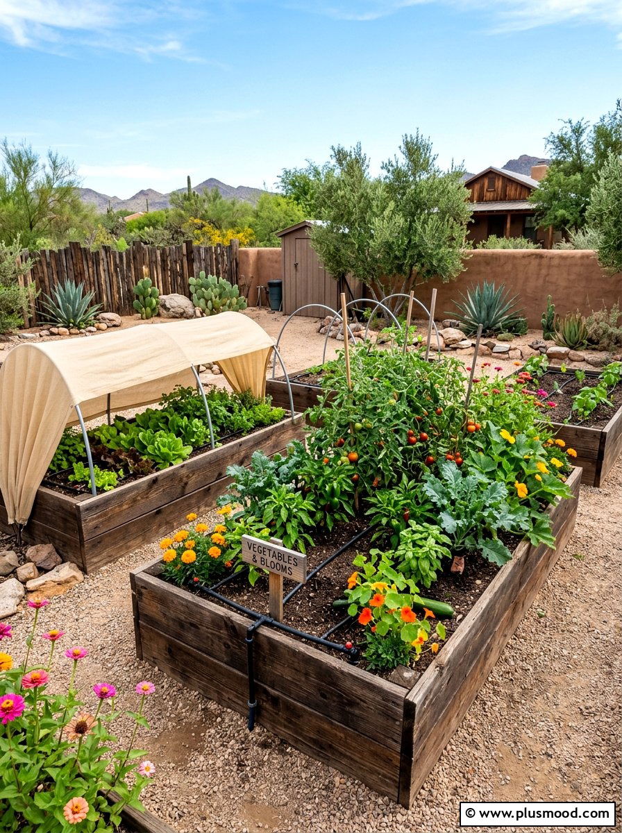 Raised garden beds for desert - 25 summer desert landscaping ideas