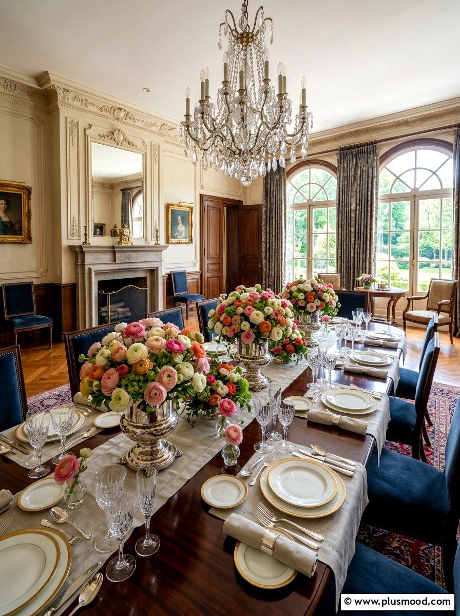 Ranunculus Elegant Table - 25 summer floral table decor ideas