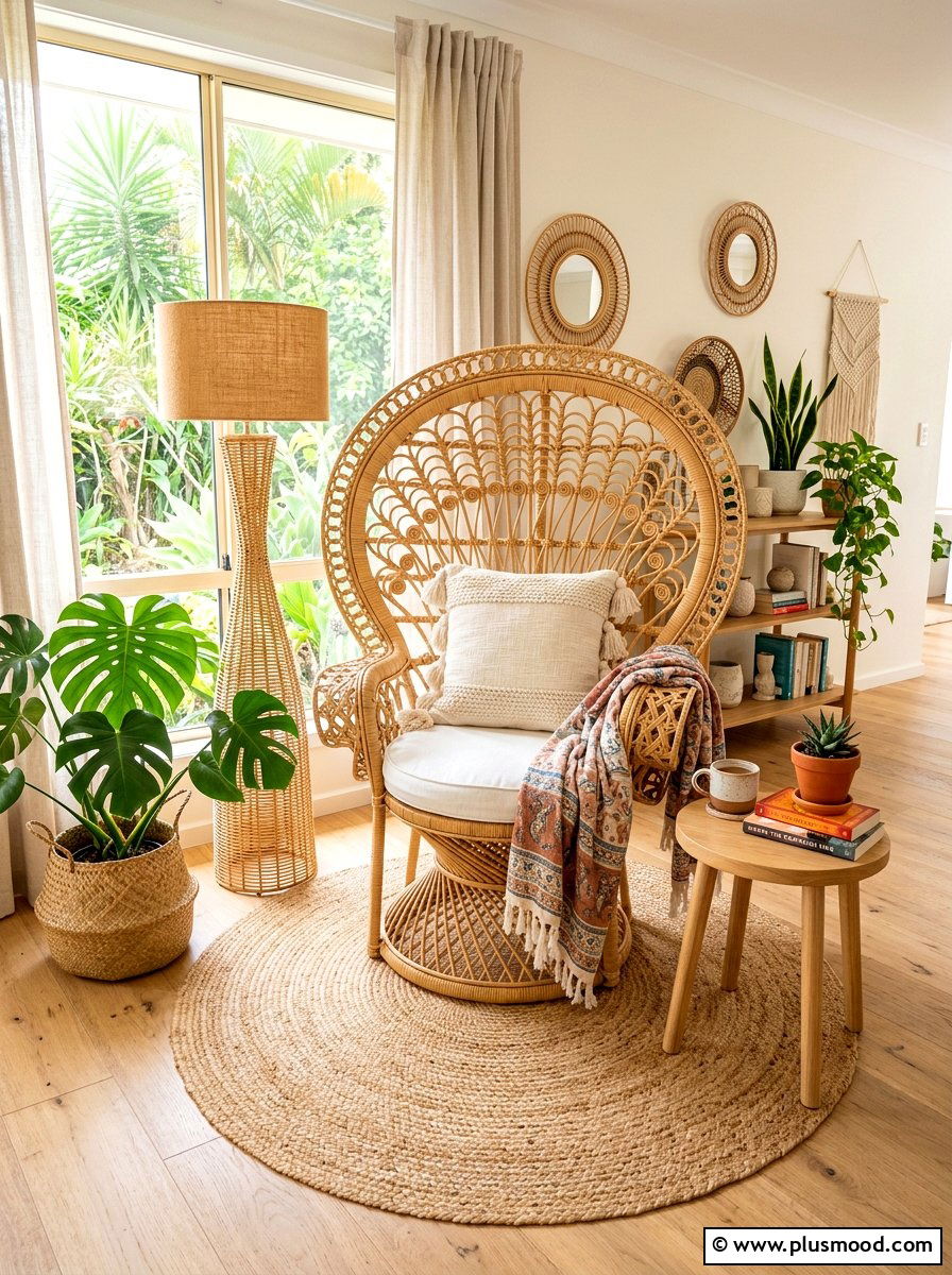 Rattan Accent Chair - 25 summer home refresh ideas