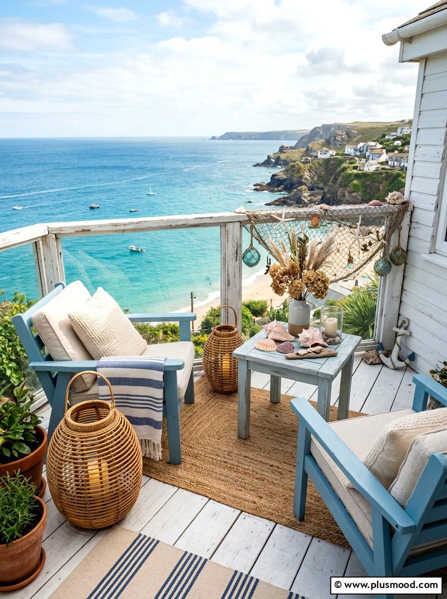 Rattan Basket Lights - 25 summer balcony lighting ideas