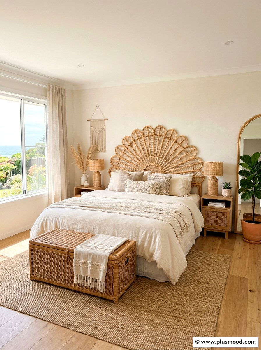 Rattan Bedroom Decor - 25 summer bedroom ideas