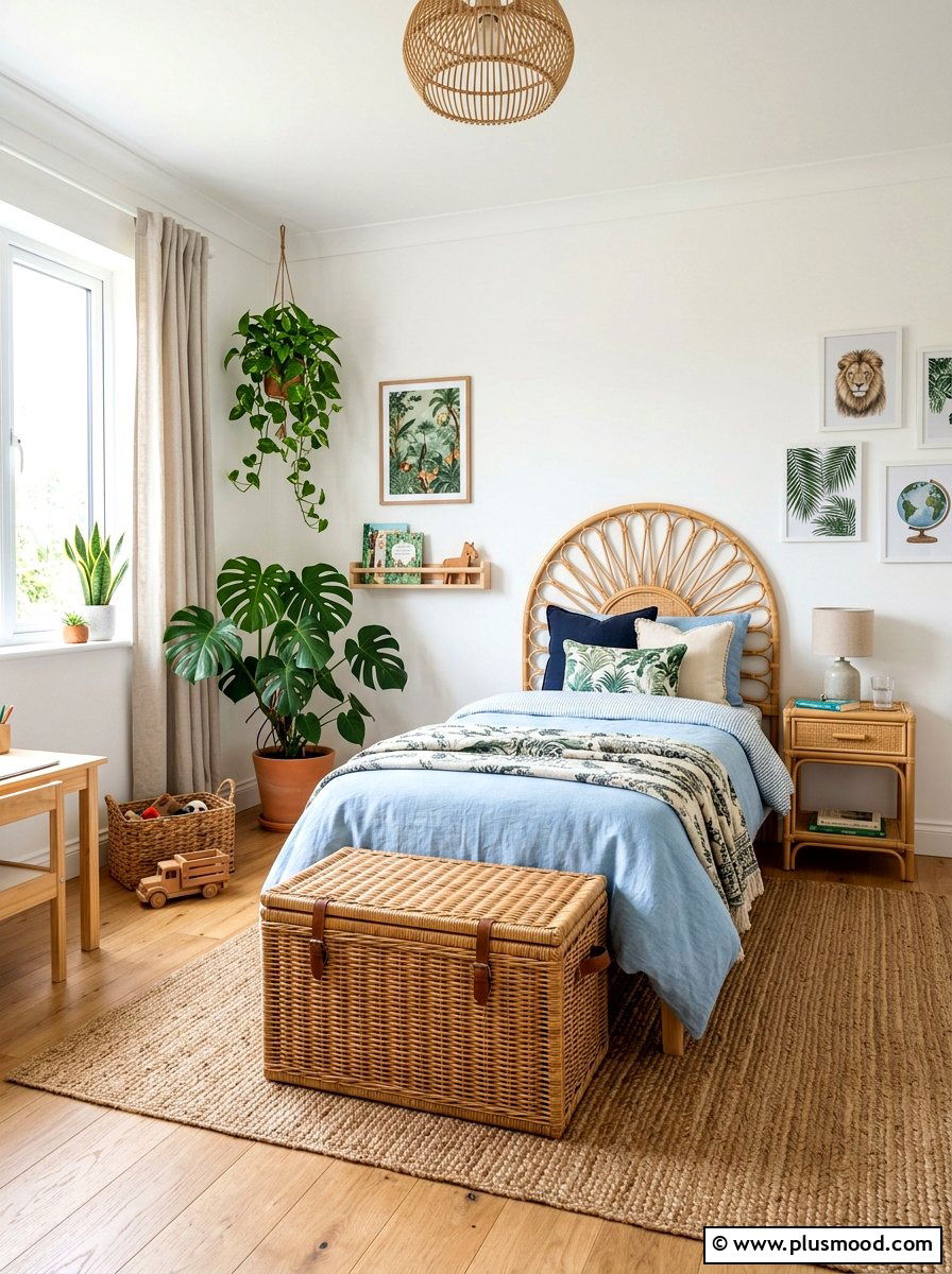 Rattan Boys Bedroom - 25 summer boys bedroom ideas