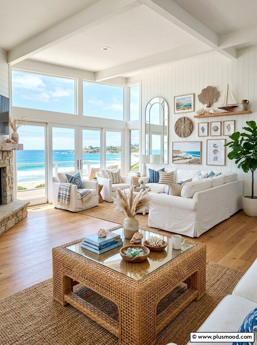 Rattan Coffee Table - 25 summer decor ideas with rattan
