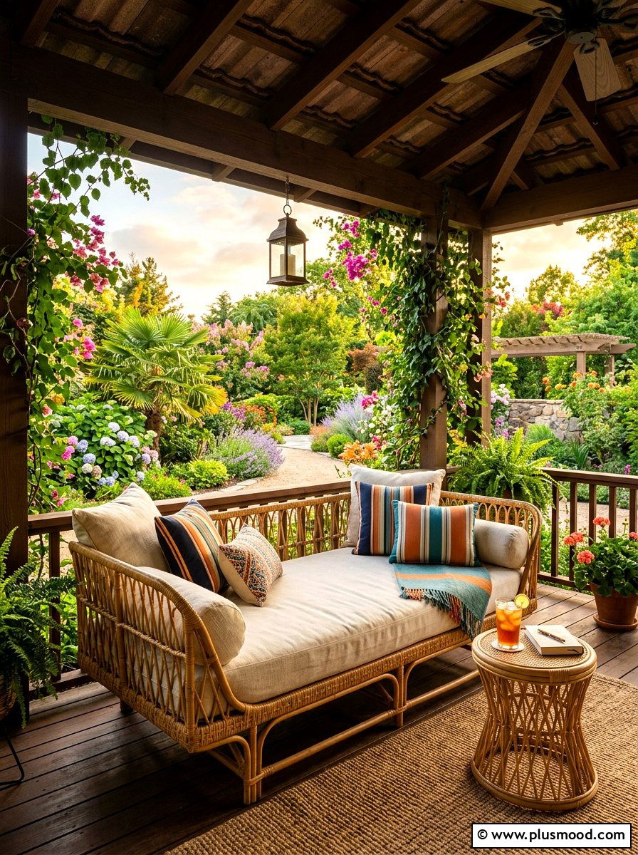 Rattan Daybed With Cushions - 25 summer rattan decor ideas