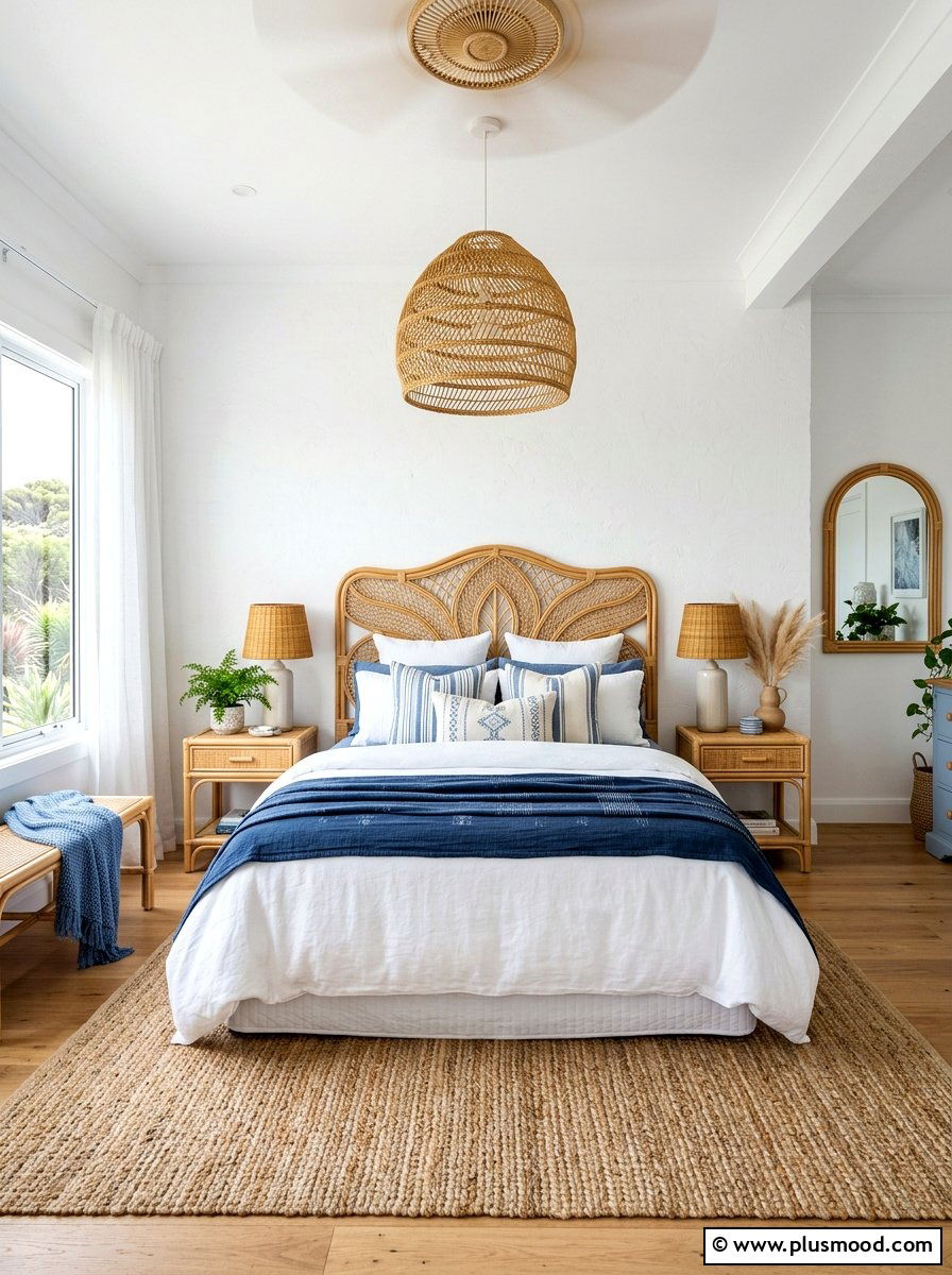 Rattan Decor Bedroom - 25 summer cottage bedroom ideas