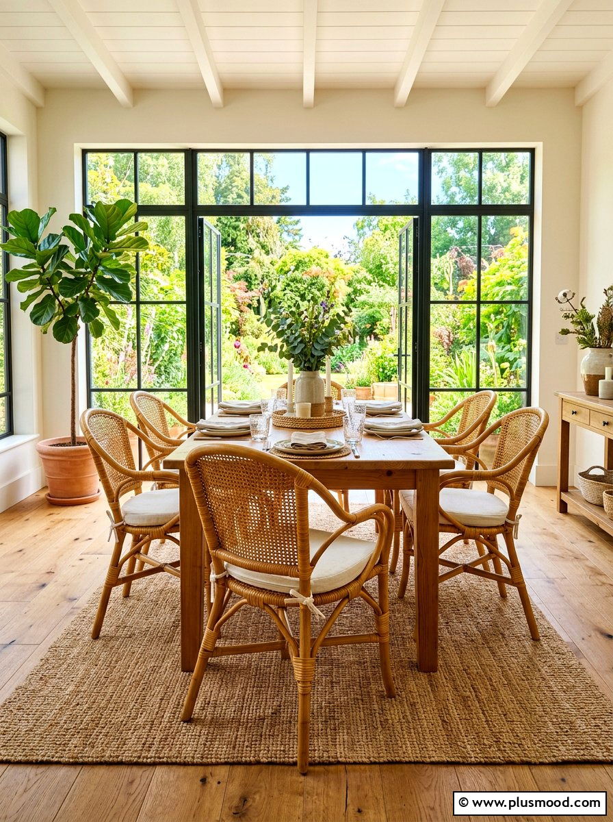 Rattan Dining Chair Decor - 25 summer coastal dining room ideas