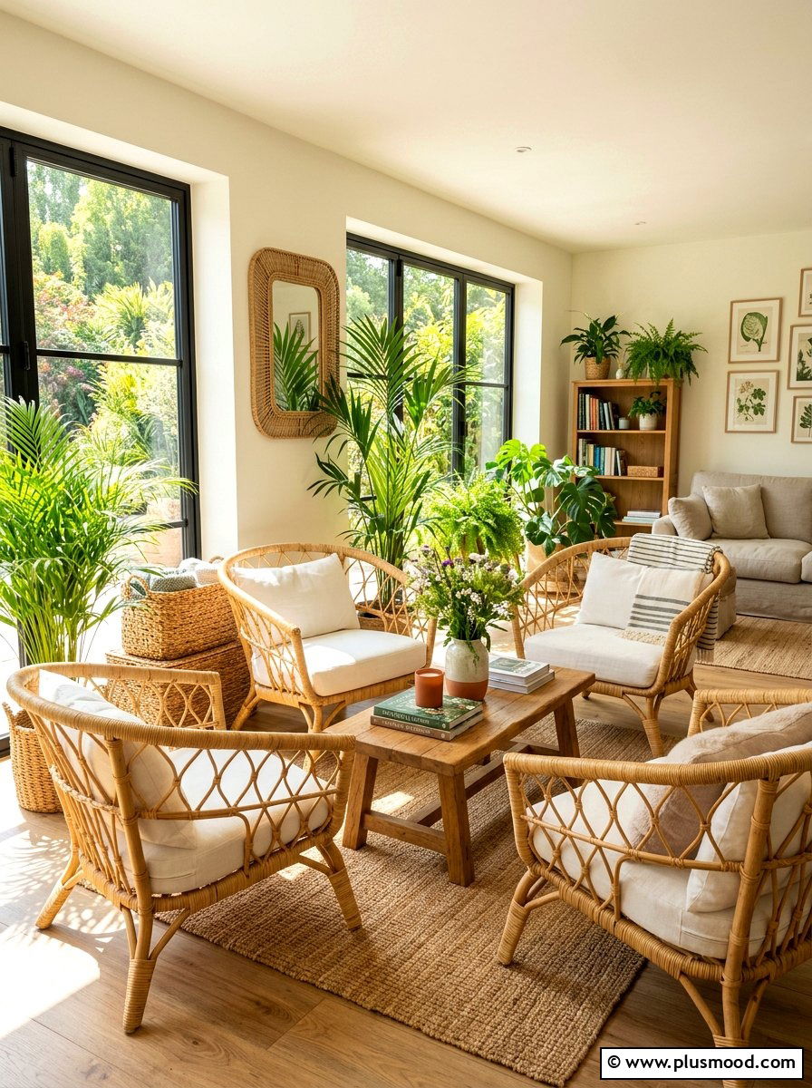 Rattan Furniture Living Room - 25 summer cottage living room ideas