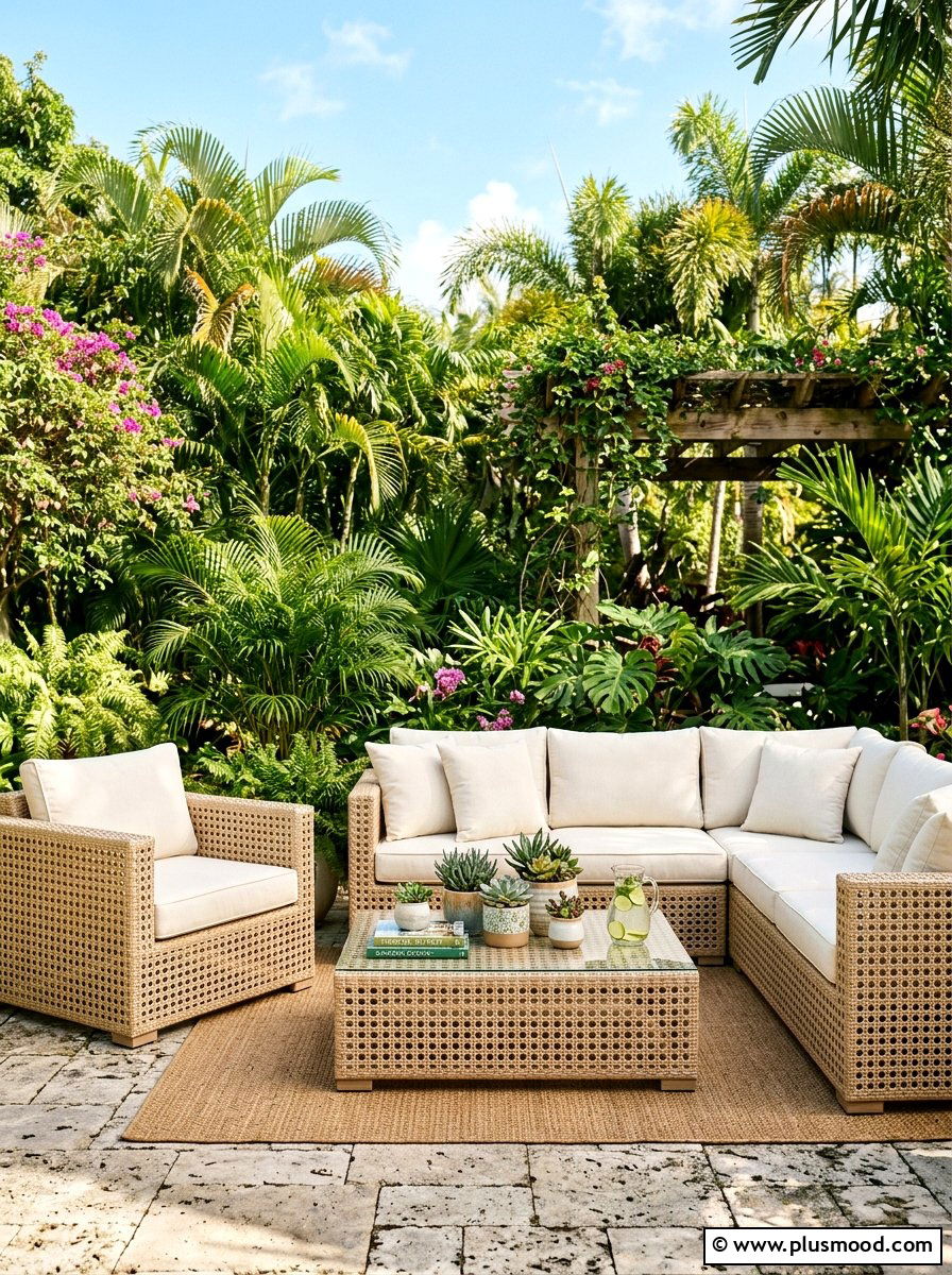Rattan Furniture Style - 25 summer patio ideas for hot weather