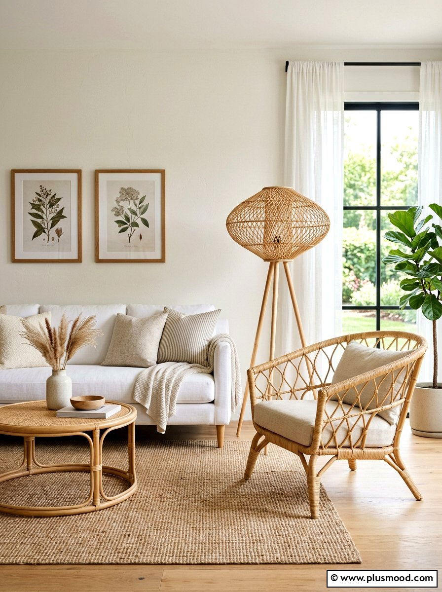 Rattan Living Room Decor - 25 summer minimalist summer decor ideas
