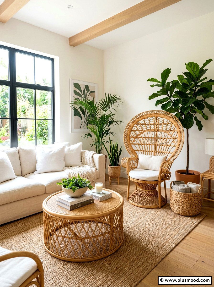 Rattan Living Room Furniture - 25 summer refreshing living room ideas