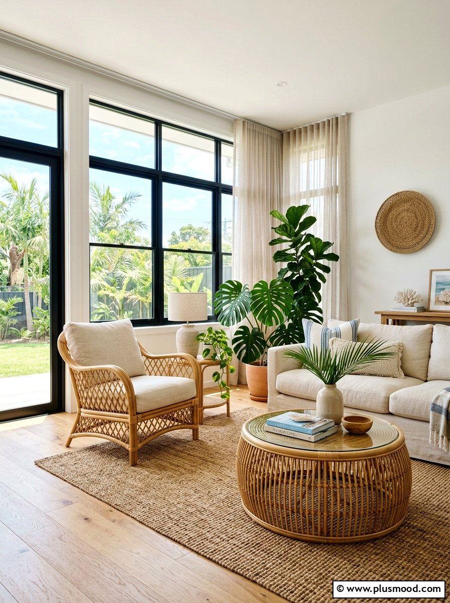 Rattan Living Room Furniture - 25 warm weather transition decor ideas