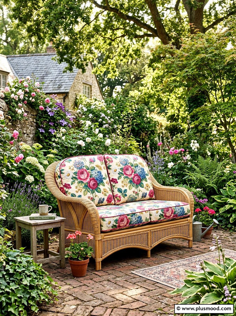 Rattan Loveseat - 25 summer patio seating ideas