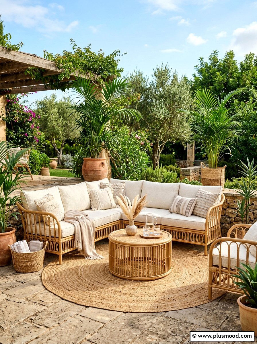 Rattan Outdoor Furniture - 25 last days of summer decor ideas