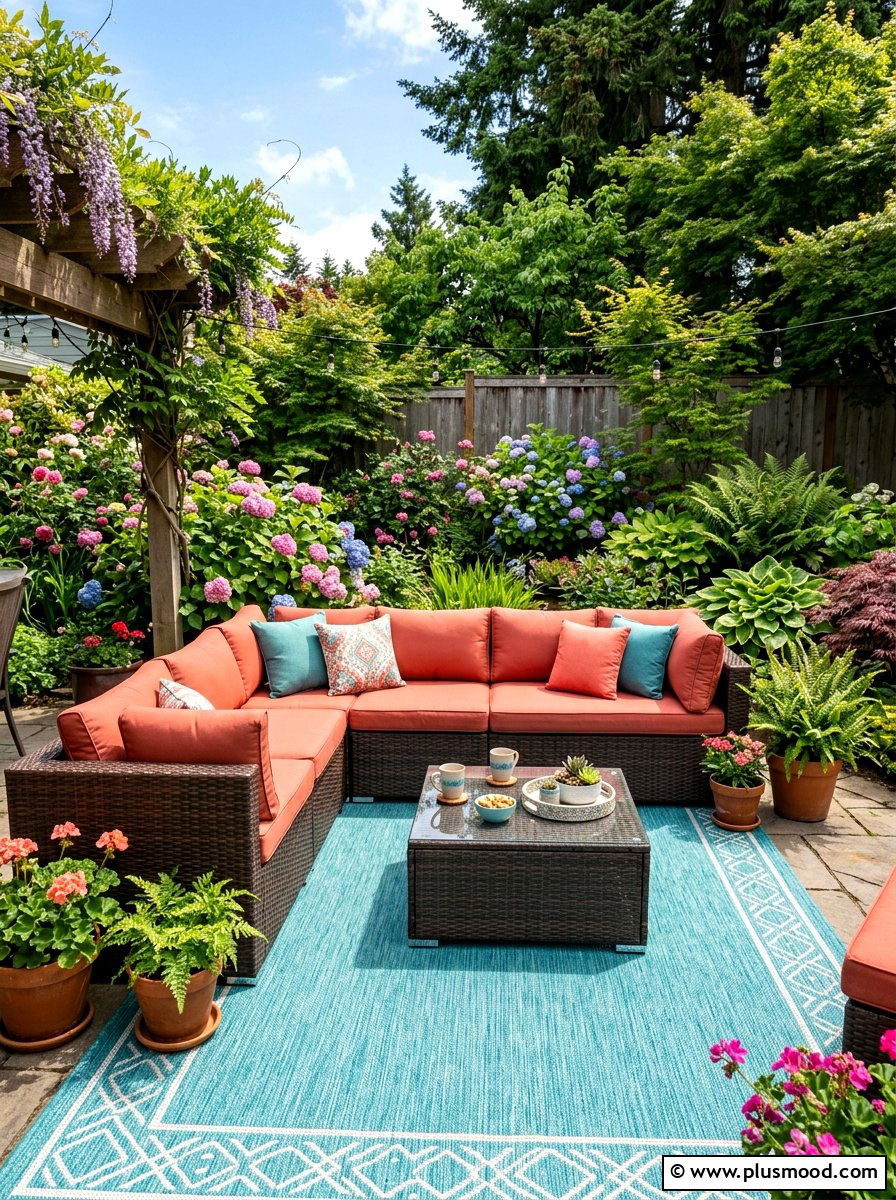 Rattan Patio Set - 25 summer decor ideas with rattan