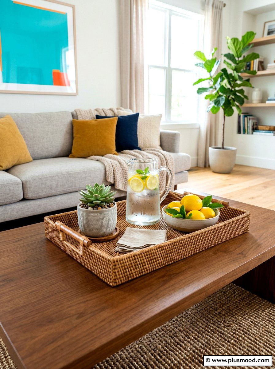 Rattan Serving Tray Decor - 25 summer rattan decor ideas