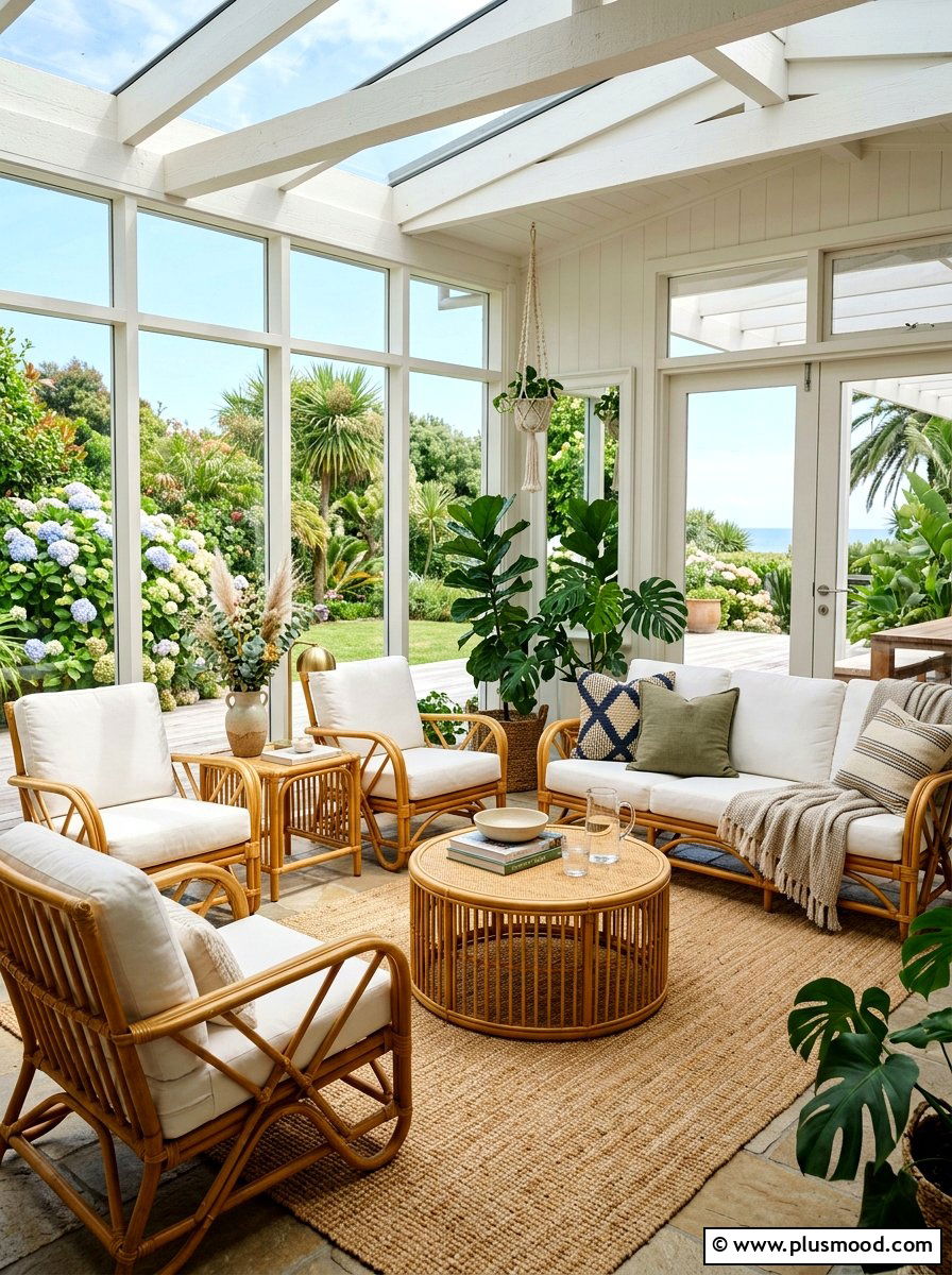 Rattan Sunroom Furniture - 25 summer home styling ideas