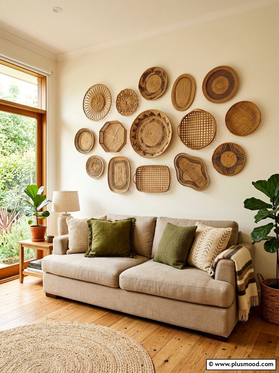 Rattan Wall Art - 25 summer decor ideas with rattan