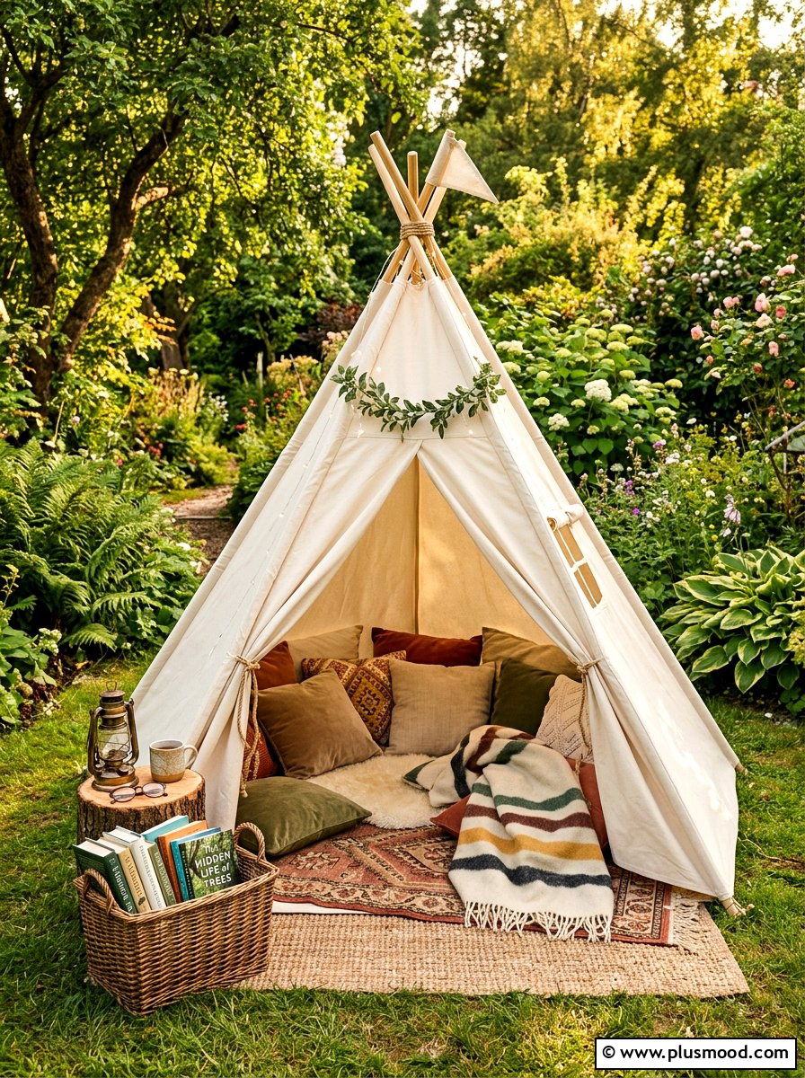 Reading nook tent - 25 summer backyard ideas for kids