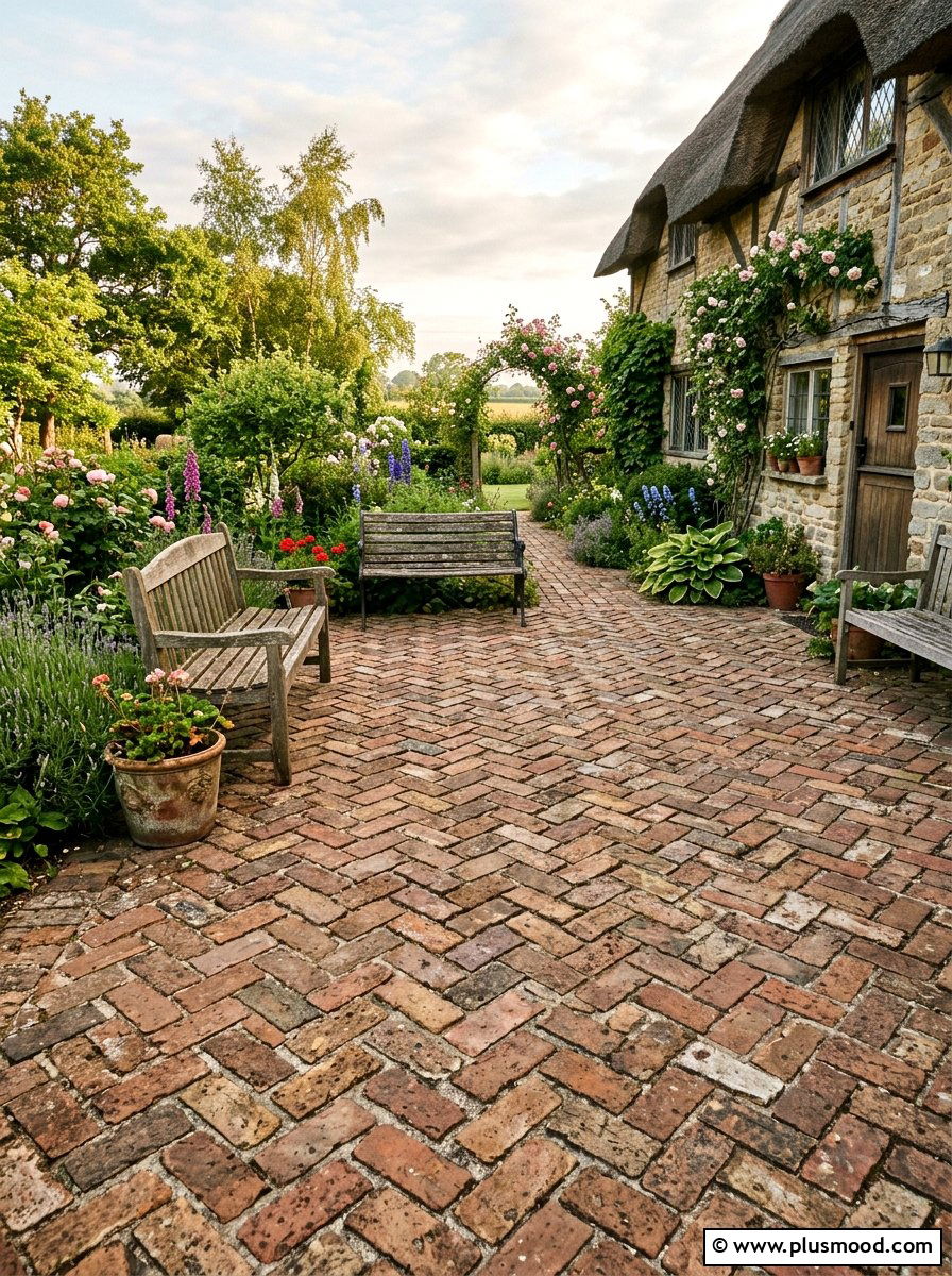 Reclaimed Brick Patio