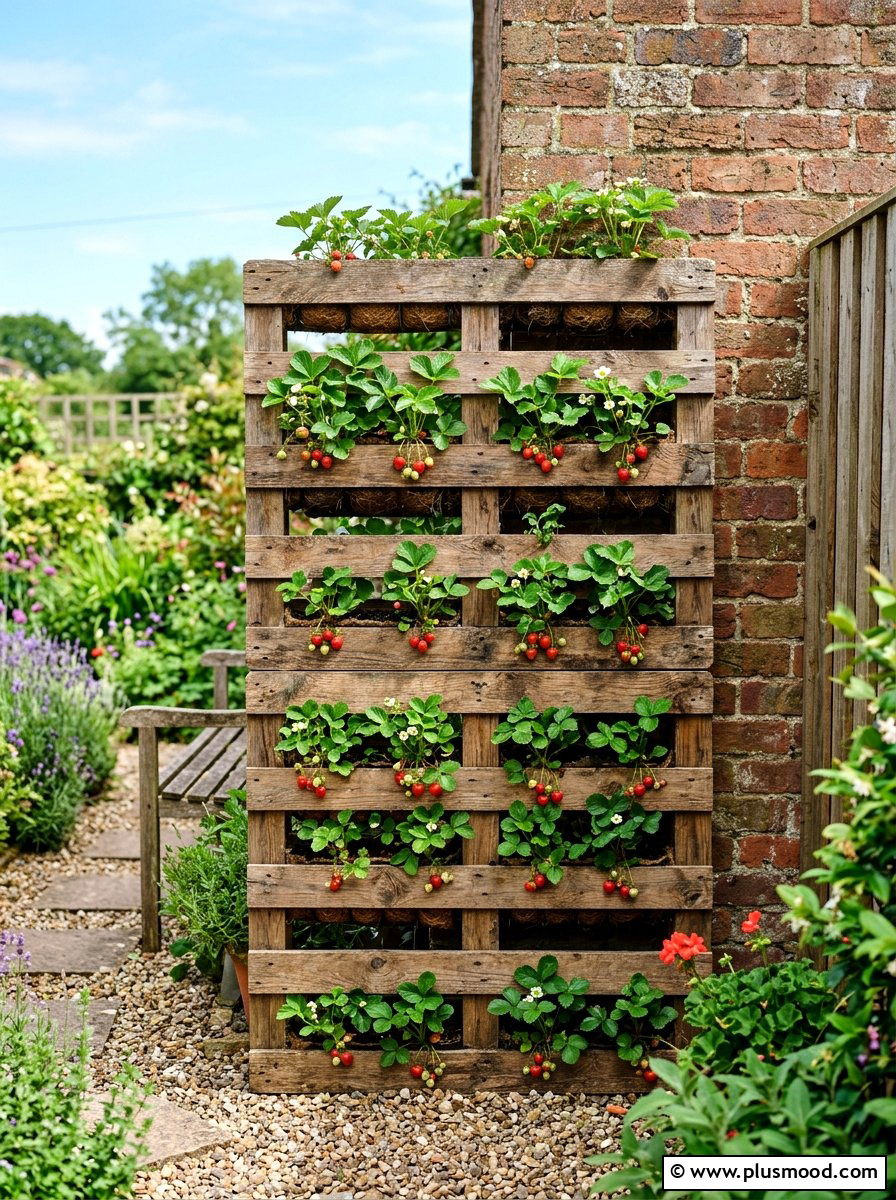 Recycled Pallet Garden - 25 small backyard ideas with raised beds