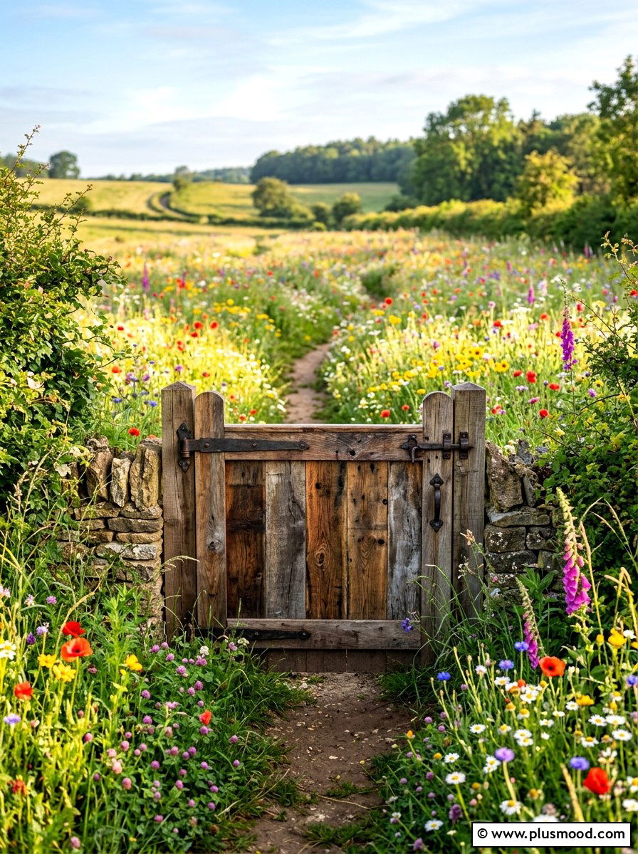 Recycled Wood Gate - 25 summer garden gate ideas