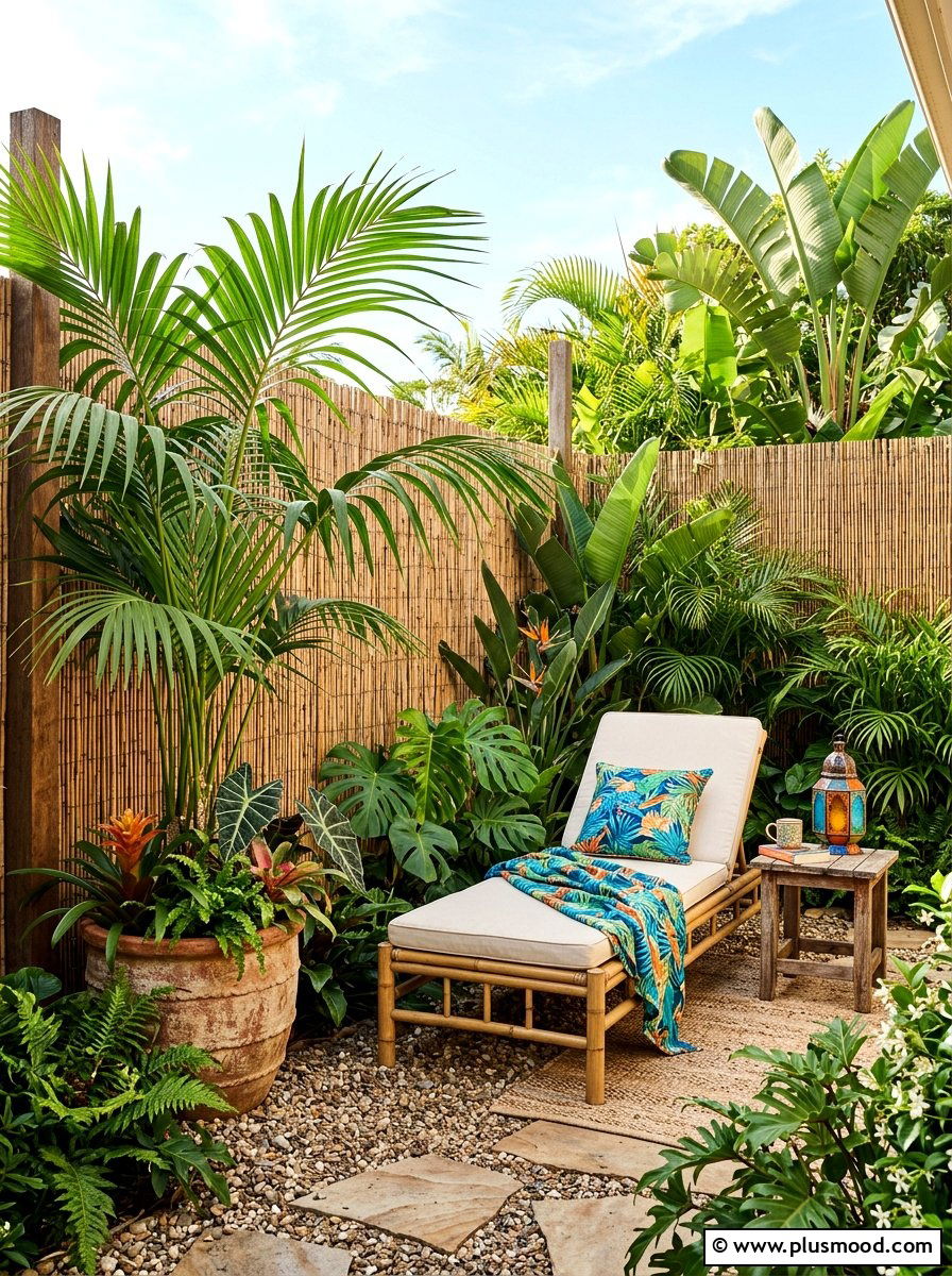 Reed Fencing Privacy - 25 small backyard ideas with privacy screen