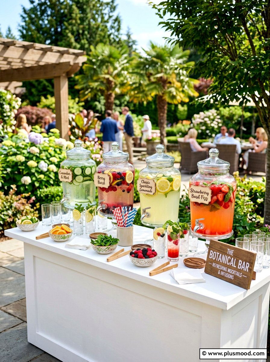 Refreshing Mocktail Bar - 25 summer backyard party ideas