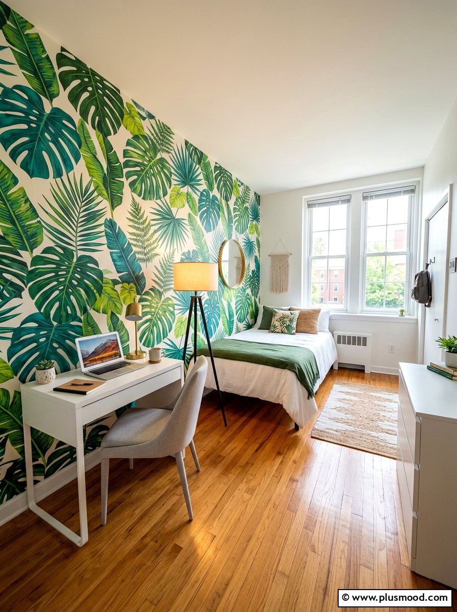 Removable Dorm Wallpaper - 25 summer dorm room ideas